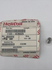 QTY 25, HELI-COIL, MS122201, 1/4-20 UNC, 2.5D Thread Insert, New Old Stock