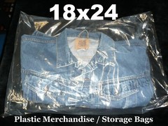 2 LARGE Plastic Storage Bags 18”x 24” EXTRA THICK 4 Mil Bags 18×24