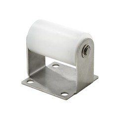 Perforated Bracket Guided Nylon Bearing Mobile Door Pulley Positioning Roller