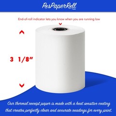 (100 Rolls)- 3-1/8″ x 230′ BPA Free Thermal Paper(Aloha Termal POS Printers)