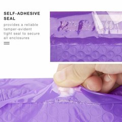 1000 Purple Poly Bubble Padded Envelopes Self-Sealing Mailers 4X8 (Inner 4×7)