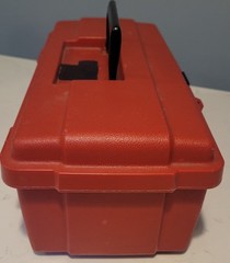 Flambeau 47202 Tool Box Plastic Red 14-1/2 In W X 7-1/2 In D X 5 In H