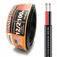 – 12/2 Tinned Copper Professional Wire (100 Feet) 12 AWG Gauge Stranded PVC C…