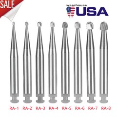 Dental Carbide Round Burs Length Latch Burs Low Speed CA RA 1 2 3 4 5 6 7 8 SA
