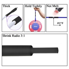 3:1 Heat Shrink Tube – 1″ Clear Dual Wall Marine Adhesive Glue Lined Waterproof