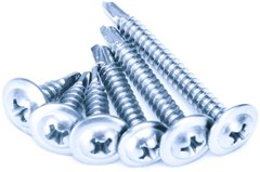 Modified Truss Head #8 x 1/2″ to 3″ Phillips Self Drilling Screws, Zinc