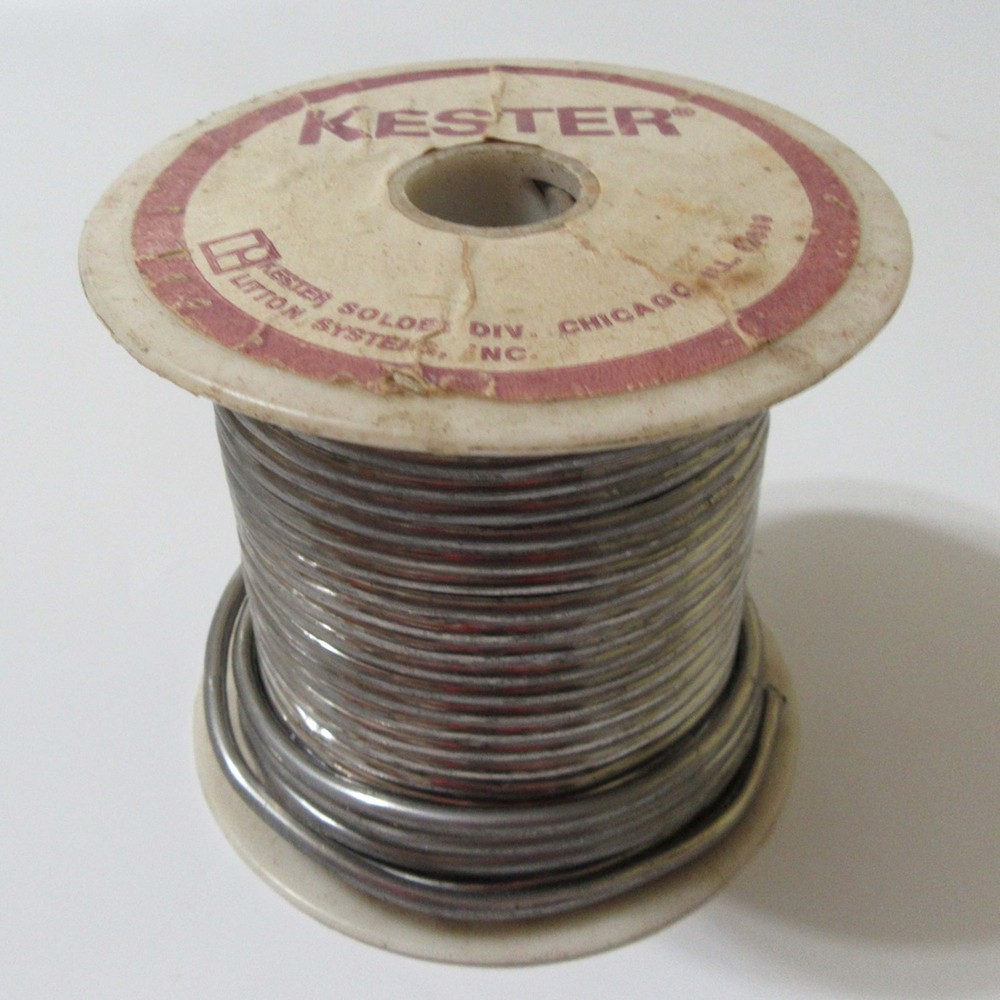KESTER ® Large Spool Solder – 0.125″ Diameter – Solid Core – THREE (3) POUNDS