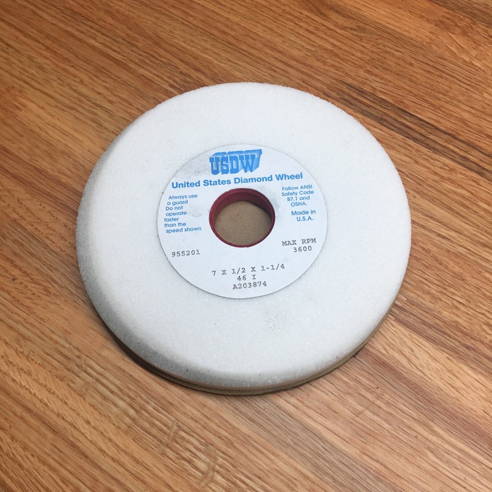 United States Diamond Wheel Surface Grinding Wheel 7×1/2×1-1/4 46I USDW