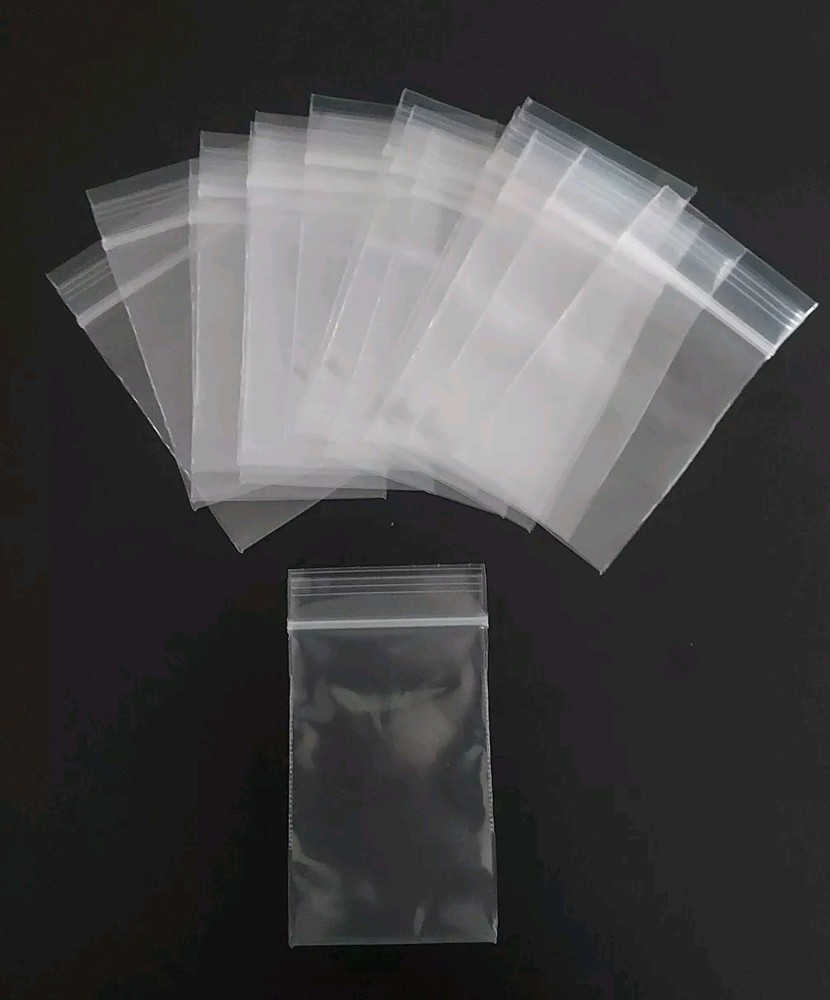 HEAVY DUTY 2x3in. 4 Mil Clear Zip Seal Jewelry Bags Reclosable Plastic Baggies