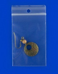 6″x14″ Hang Hole Zip Top Lock Seal Reclosable Poly Bags Zipper Baggies 2Mil