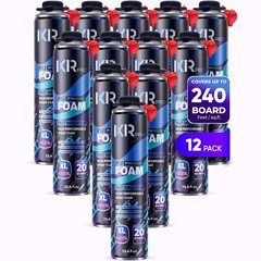 Spray Foam Insulation Can (12 x 23.1 oz. (655 g)) Expanding Foam Sealant