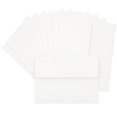 NIB Waverly Hall Blank A7 White Envelope 1000CT 70lbs Square Flap 5.25” x 7.25”