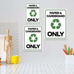 Portrait Round Plus Paper & Cardboard Only Wall or Door Sign