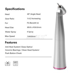 AZDENT Dental Brushless LED Electric Micro Motor 1:5/1:1 Increasing Handpiece