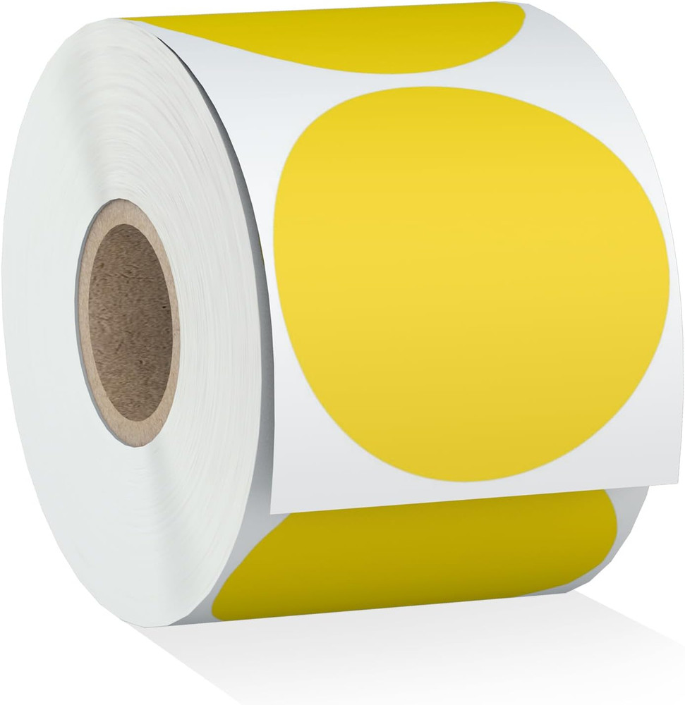 2″ 750 Labels Circle Direct Thermal Stickers Labels Roll Compatible wi