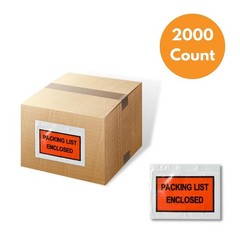 2000 4.5″x5.5″ Full Face Packing List Enclosed Envelopes Shipping Labels Pouches