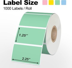 6000 Assorted Rectangular Direct Thermal Label for Zebra, Rollo, MUNBYN, POLONO