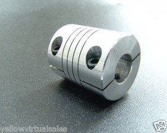 10mm x 12.7mm 1/2″ Aluminum Flexible Shaft Clamp Coupler Coupling Linear Motion
