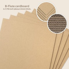 Corrugated Cardboard Sheet Flat Cardboard Pads Inserts Thick for Crafts Mailing