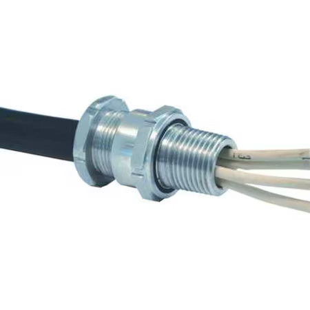 Appleton Electric Tc250197 Cable Connector, 2-1/2 In, Straight, Silver