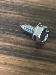 5/16×3/4 hex washer head self tapping, 25 sheet metal screws, type-AB, zinc