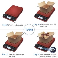 QP Shipping Scale, 86lb/0.1oz Digital Scale for Packages, Postal Scale with Hold