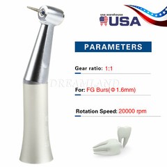 Dental Slow Speed E-type Contra Angle Handpiece fit NSK 1.6mm Friction Grip OEM