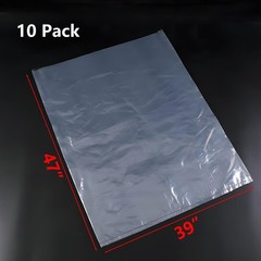 10 Pack Clear Engine Bag Covers – 39″ x 47″ HeavyDuty Dustproof Storage Bags …