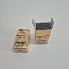 PENTEL Super Hi-Polymer Lead Refill 0.5mm Fine 2B 23 Total Tubes