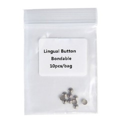 AZDENT Dental Orthodontic Lingual Button Bondable Round 10Pcs/Kit