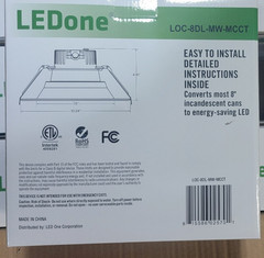 LED / 8″ Ceiling Light / Select Multi Watt & Multi CCT / 120/277v