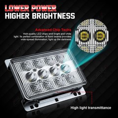 60W LED Work Light 6×4 Headlight For Deere Tractor 5083EN, 5085M, 5090E