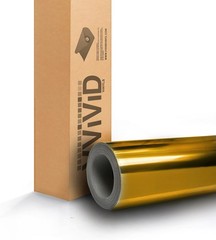 VViViD Gold Mirror Chrome Vinyl Car Wrap Self-Adhesive Film (1ft x 5ft)