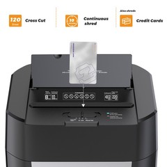 QUIETLEMON 120 Sheet Paper Shredder Cross Cut Commerical For Office Home