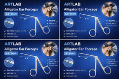 Hartmann Alligator Forceps Micro Serrated Tips 3.5″ to 8″ Stainless ENT Forceps
