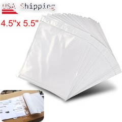 Self Adhesive 4.5”x 5.5” Packing List Envelopes Invoice Enclosed Slip Pouches