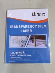 Uinkit 100 Sheets Laser Transparency Film 8.5×11 Color Transparent Paper OHP …