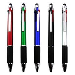 4-Color Ballpoint Pen Multi Colored Pens in One Medium Point (1.0mm) Touch Sc…