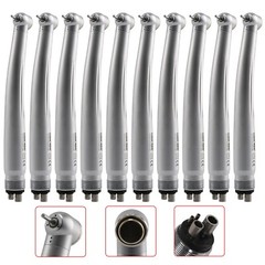 10 SANDENT NSK Style Dental High Speed Handpiece Push Button Standard Head 4Hole