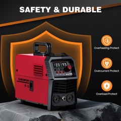 ARCCAPTAIN 135A MIG Welder Flux Core MIG Lift TIG Stick Large LED Display Welder