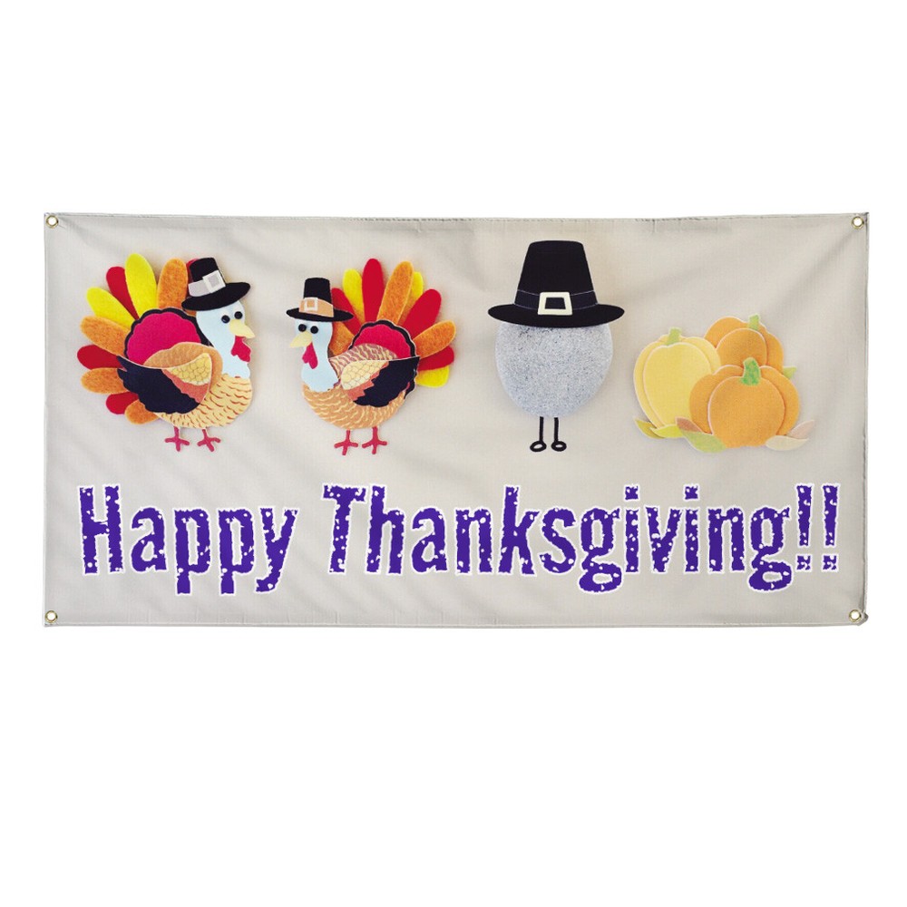 Vinyl Banner Multiple Sizes Happy Thanks Giving Advertising Printing B Lifestyle