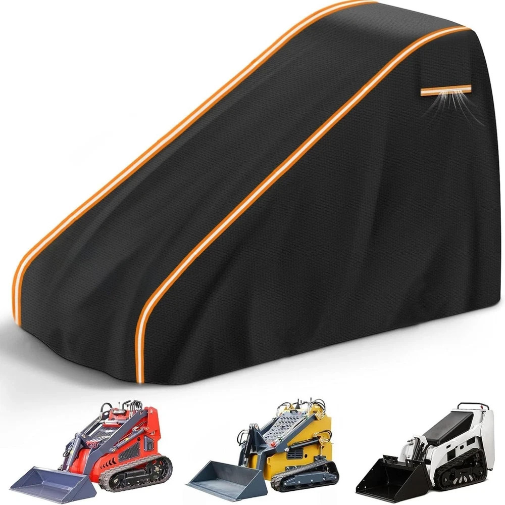 900D Mini Skid Steer Loader Cover, Heavy Duty Waterproof Mini Open Cab Skid Stee