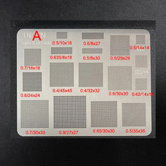 1/3Pcs High Quality Universal BGA Reballing Stencil Square Hole Direct Heating B