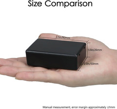 5 Pieces Plastic Project Boxes Junction Case for Electronic Project, Black 3.1 X