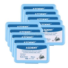 AZDENT Dental Ortho Non-Conv 1st Molar Bondable Monoblock Roth 0.022 Buccal Tube