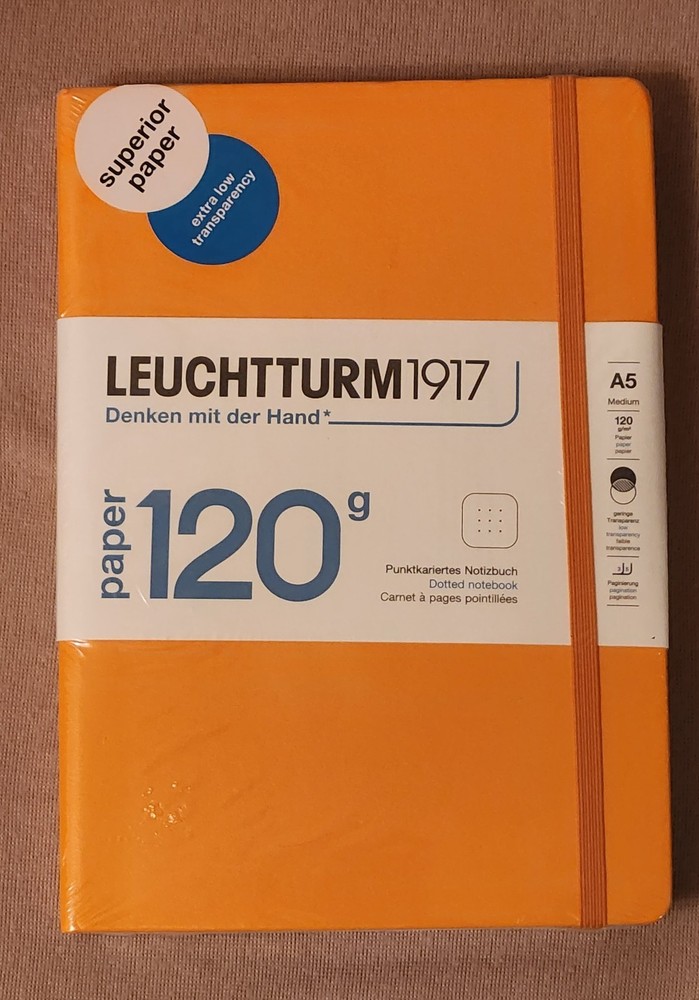 Leuchtturm 1917 120G Hardcover Dot Grid Notebook Rising Sun- A5 – NEW SEALED