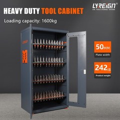 Tools cabinet BT40 with lock and key, tool storage cabinet large capacity