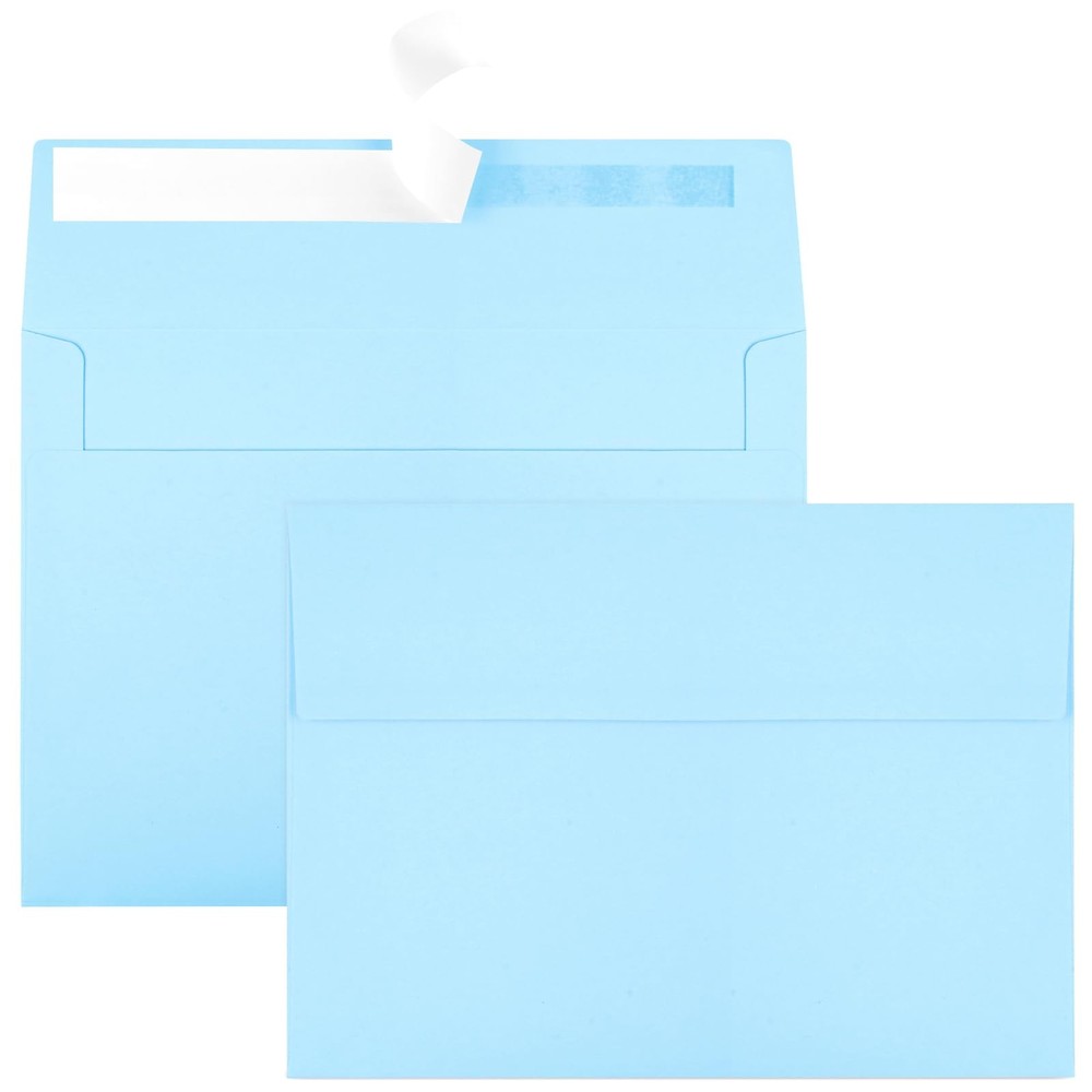 50 Packs Blue 5×7 Envelopes, Envelopes 5×7, A7 (5.25×7.25in),