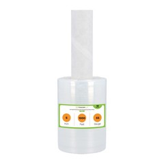 12 Rolls 5″ x 1000′ (55 Gauge) Down Gauge Extended Core Stretch Wrap Clear Film