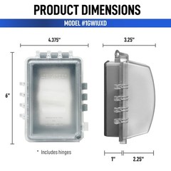Sealproof 1-Gang Weatherproof In Use Outlet Cover | Horizontal/Vertical Outdoor